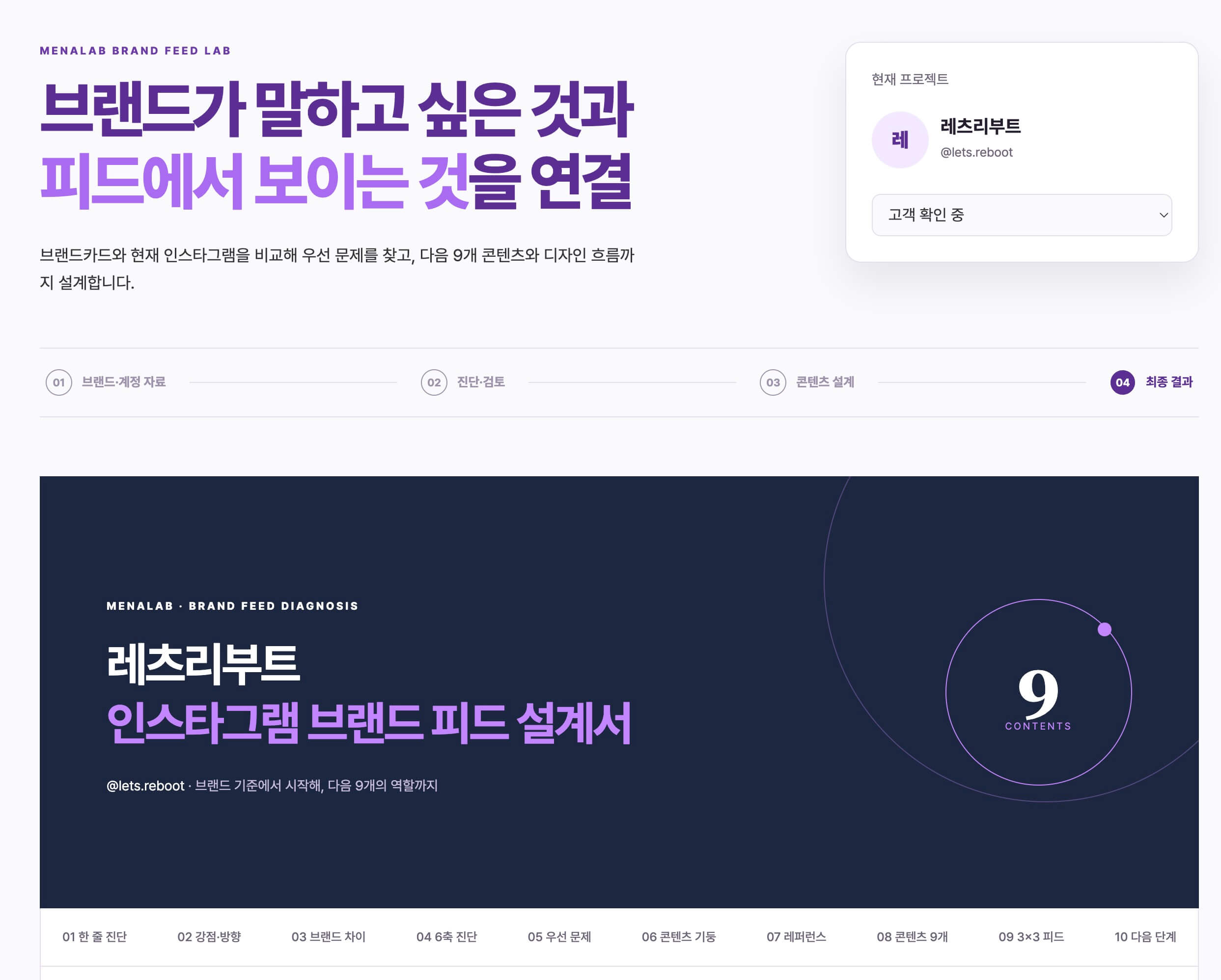 브랜드 피드 설계서 설계서 표지